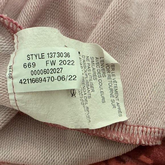 Ladies PINK Under Armour Rival Terry Print Crew Sweatshirt Size XL - Picture 5 of 6